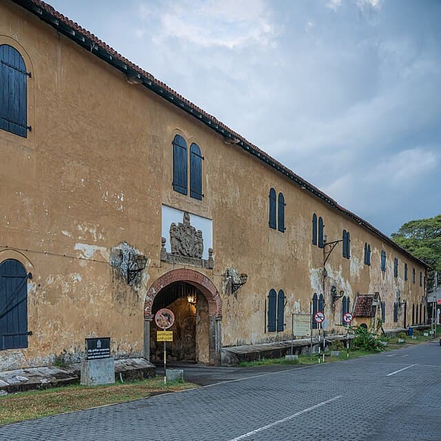 Cobblestone streets in Galle Fort